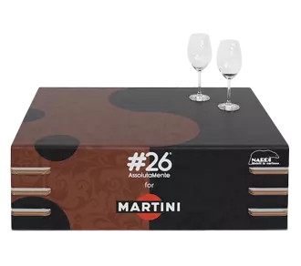 Kartontisch Martini